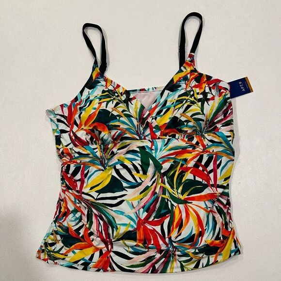 APT. 9 Tropical Print Tankini Top | NWT | Size 3X - Picture 1 of 3